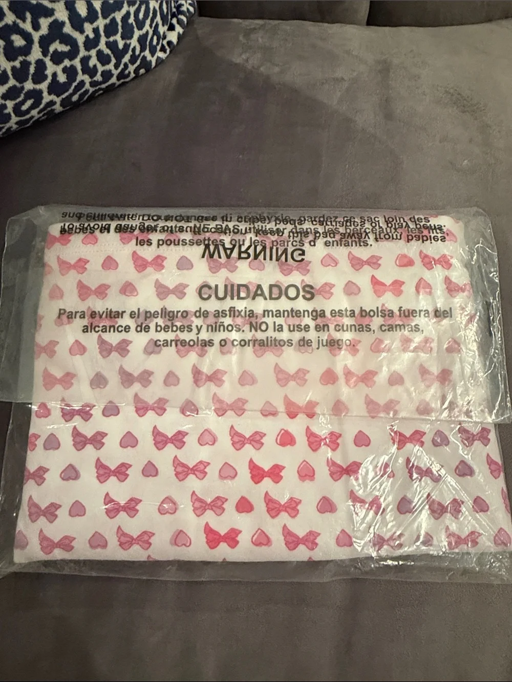 NWT Roller Rabbit Pink and Purple Bow & Heart Pajama Set - Mischa set sz M
